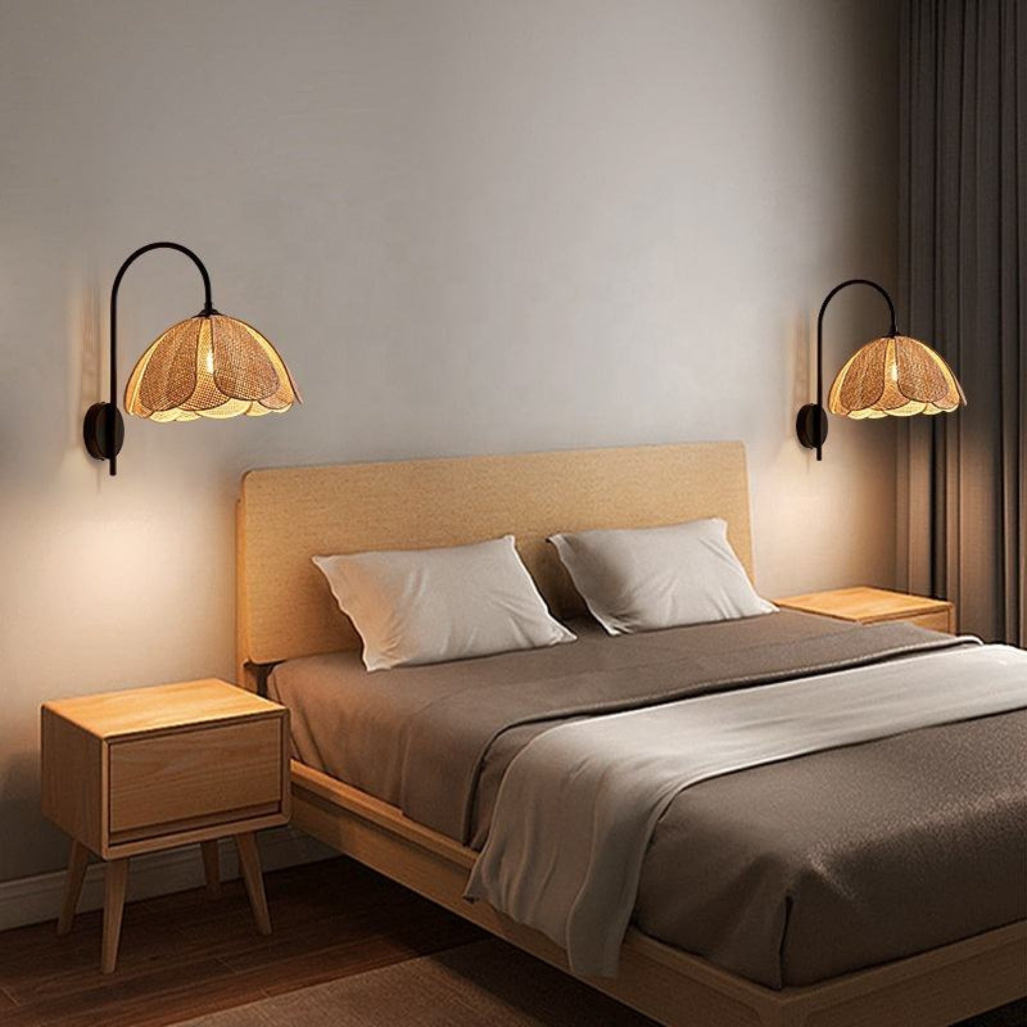 Cane Wall Lamp | Rattan Wall Lamp LP-78